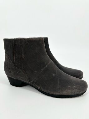 Abeo Melanie Boots Oiled Leather Comfort Zip Ankle Booties